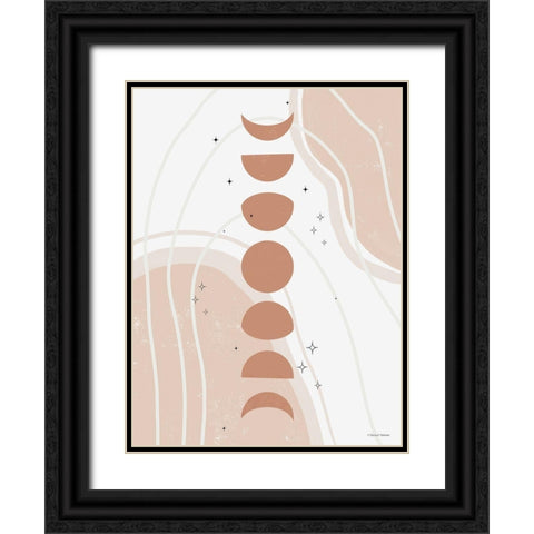 Desert Moon Phase Black Ornate Wood Framed Art Print with Double Matting by Nieman, Rachel