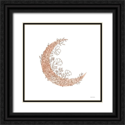 Flowers in the Moon Black Ornate Wood Framed Art Print with Double Matting by Nieman, Rachel