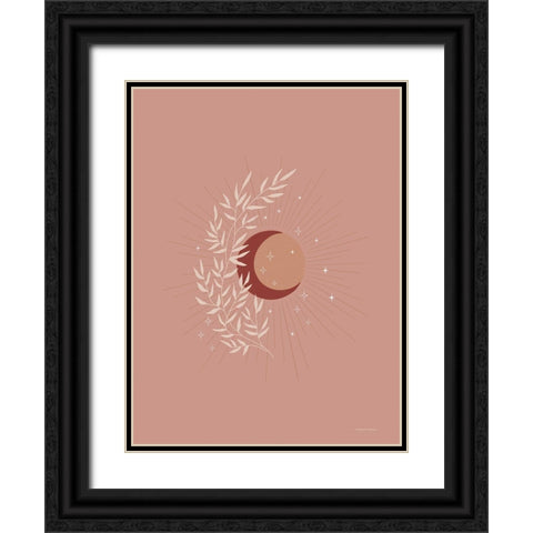 The Moon-Sun and Earth Black Ornate Wood Framed Art Print with Double Matting by Nieman, Rachel