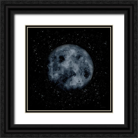 The Moon Black Ornate Wood Framed Art Print with Double Matting by Nieman, Rachel
