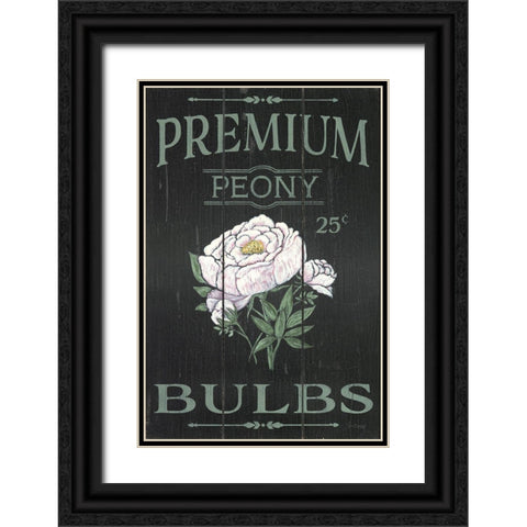 Peony Blubs Black Ornate Wood Framed Art Print with Double Matting by Soulspeak And Sawdust