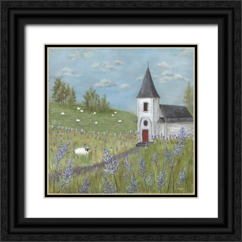 The Lost Sheep Black Ornate Wood Framed Art Print with Double Matting by Soulspeak And Sawdust