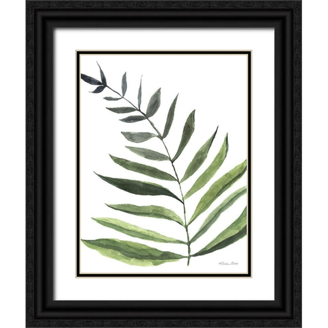 Fern 1  Black Ornate Wood Framed Art Print with Double Matting by Ball, Susan