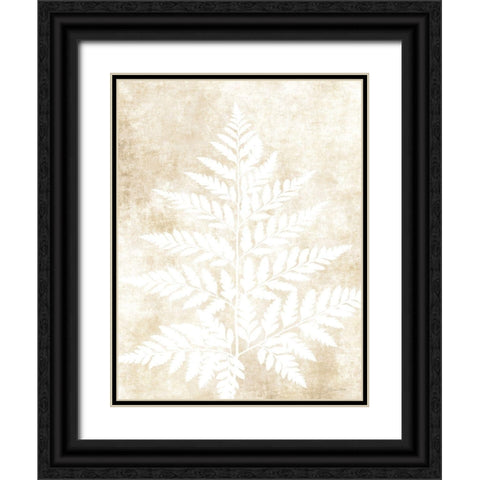 Fern Frond 3 Black Ornate Wood Framed Art Print with Double Matting by Ball, Susan