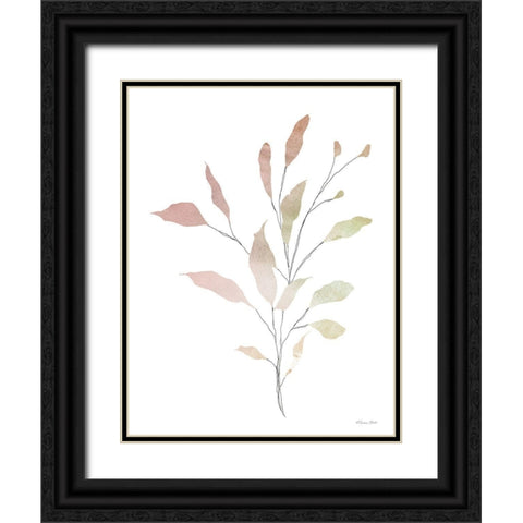 Watercolor Branch 1 Black Ornate Wood Framed Art Print with Double Matting by Ball, Susan