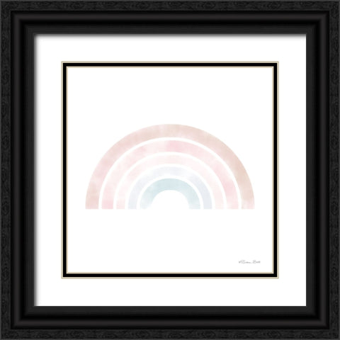 Watercolor Rainbow Black Ornate Wood Framed Art Print with Double Matting by Ball, Susan