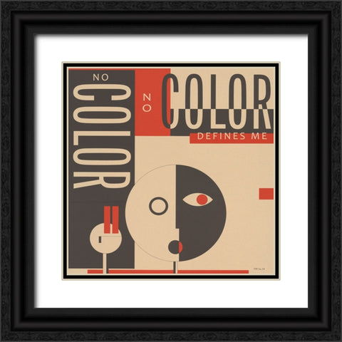 Color Defines Me Black Ornate Wood Framed Art Print with Double Matting by Stellar Design Studio