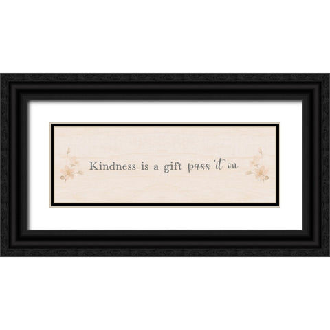 Pass It On Black Ornate Wood Framed Art Print with Double Matting by Yass Naffas Designs