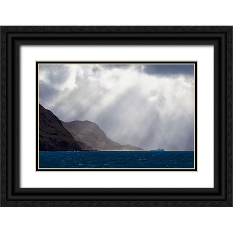 Southern Ocean-South Georgia-King Edward Cove-Grytviken Black Ornate Wood Framed Art Print with Double Matting by Goff, Ellen B.