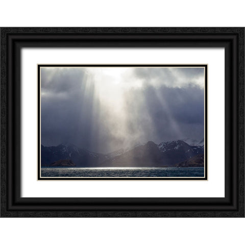 Southern Ocean-South Georgia-King Edward Cove-Grytviken Black Ornate Wood Framed Art Print with Double Matting by Goff, Ellen B.