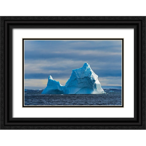 Iceberg in South Atlantic Ocean-Antarctica Black Ornate Wood Framed Art Print with Double Matting by Su, Keren