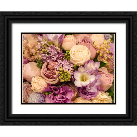 China-Hong Kong Flower market Black Ornate Wood Framed Art Print with Double Matting by Eggers, Julie