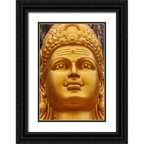 Kuala Lumpur- West Malaysia. Batu caves. The worlds tallest statue of Murugan- a Hindu deity Black Ornate Wood Framed Art Print with Double Matting by Haseltine, Tom