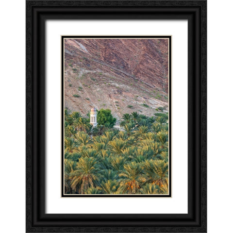 Middle East-Arabian Peninsula-Oman-Ad Dakhiliyah-Nizwa Black Ornate Wood Framed Art Print with Double Matting by Wilson, Emily M.