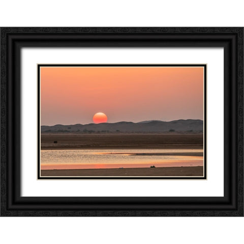 Middle East-Arabian Peninsula-Ash Sharqiyah South-Jalan Bani Buali Black Ornate Wood Framed Art Print with Double Matting by Wilson, Emily M.