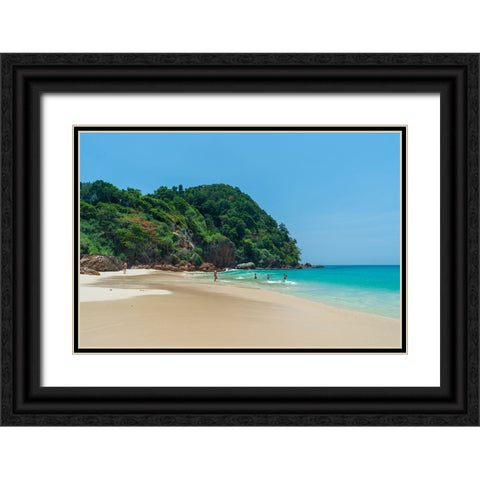 Ko Kradan-Talay Trang archipelago-Thailand Black Ornate Wood Framed Art Print with Double Matting by Pitamitz, Sergio