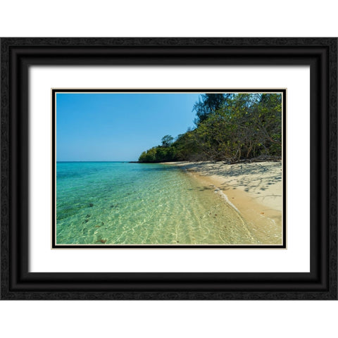 Ko Kradan-Talay Trang archipelago-Thailand Black Ornate Wood Framed Art Print with Double Matting by Pitamitz, Sergio