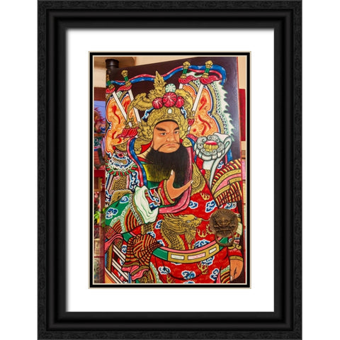 Pung Tao Gong Ancestral Temple- Chiang Mai- Thailand Black Ornate Wood Framed Art Print with Double Matting by Haseltine, Tom