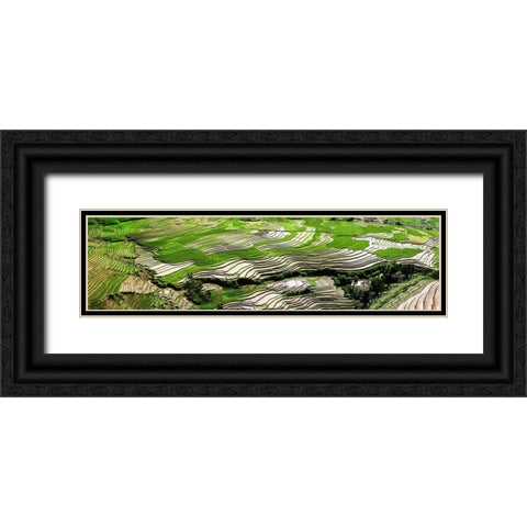 Vietnam Black Ornate Wood Framed Art Print with Double Matting by Norring, Tom