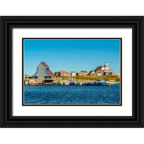 Historic Bonavista-Bonavista Peninsula-Newfoundland-Canada Black Ornate Wood Framed Art Print with Double Matting by DeFreitas, Michael