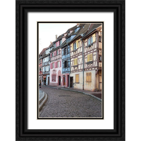 Colmar-France Old town Colmar which was founded in the 9th century Black Ornate Wood Framed Art Print with Double Matting by McRoberts, Julien