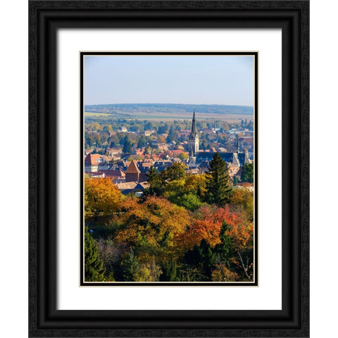 The medieval town Koszeg in Western Transdanubia close to the Austrian border- Hungary Black Ornate Wood Framed Art Print with Double Matting by Zwick, Martin