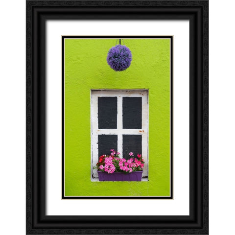 Europe-Ireland-Eyeries-Exterior of weathered house Black Ornate Wood Framed Art Print with Double Matting by Jaynes Gallery