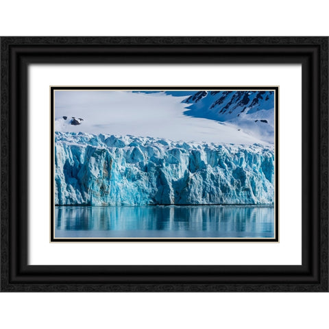Lilliehookbreen Glacier-Spitsbergen-Svalbard Islands-Norway Black Ornate Wood Framed Art Print with Double Matting by Pitamitz, Sergio