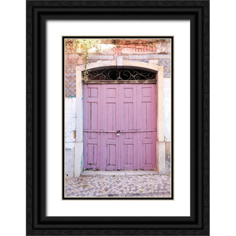 Lisbon-Portugal Black Ornate Wood Framed Art Print with Double Matting by McRoberts, Julien