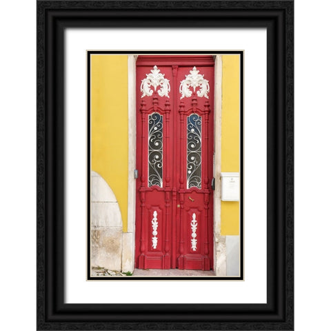 Lisbon-Portugal Black Ornate Wood Framed Art Print with Double Matting by McRoberts, Julien