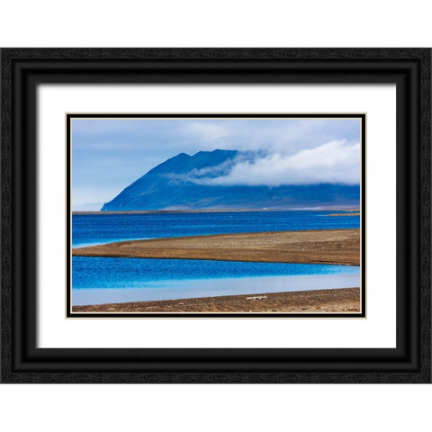 Beach on the island-Cape Vankarem-Wrangel Island-Chukchi Sea-Russia Far East Black Ornate Wood Framed Art Print with Double Matting by Su, Keren