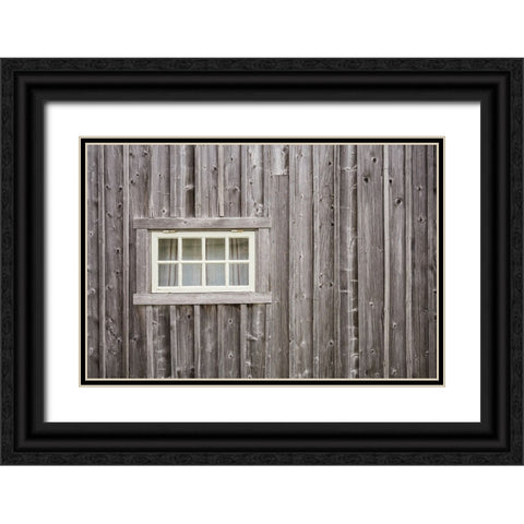 Sweden-Gotland Island-Ljugarn-fishing shack detail Black Ornate Wood Framed Art Print with Double Matting by Bibikow, Walter
