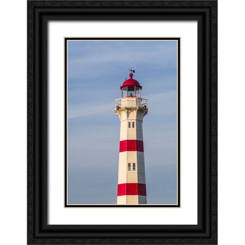 Sweden-Scania-Malmo-Inre Hamnen inner harbor-lighthouse Black Ornate Wood Framed Art Print with Double Matting by Bibikow, Walter