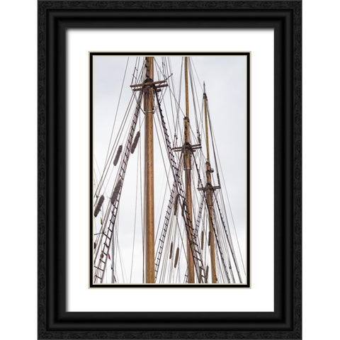 Sweden-Vastragotland and Bohuslan-Gothenburg-Klippan District-sailing ship Black Ornate Wood Framed Art Print with Double Matting by Bibikow, Walter