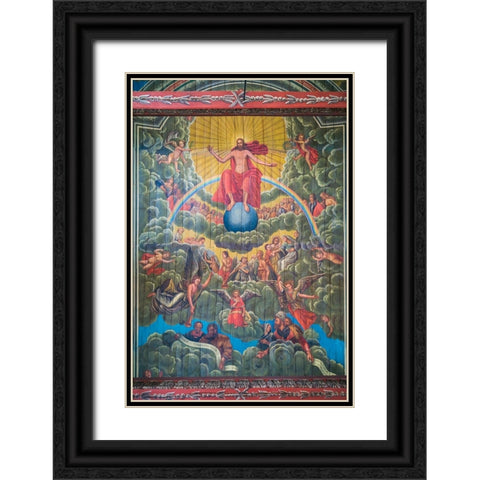 Sweden-Bohuslan-Dingle-Svarteborgs church-interior Black Ornate Wood Framed Art Print with Double Matting by Bibikow, Walter