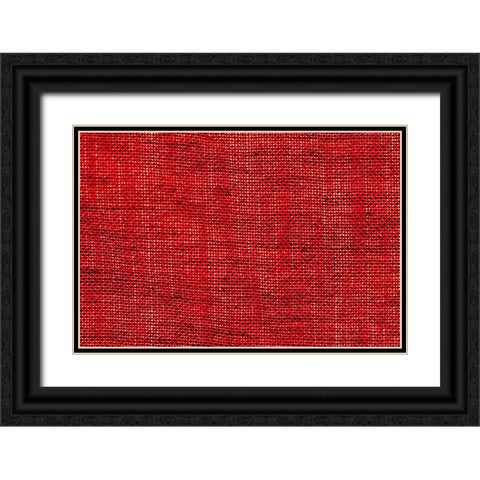 Colorful fabric detail Black Ornate Wood Framed Art Print with Double Matting by Muench, Zandria
