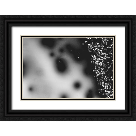 Beet juice and salt crystals Black Ornate Wood Framed Art Print with Double Matting by Muench, Zandria