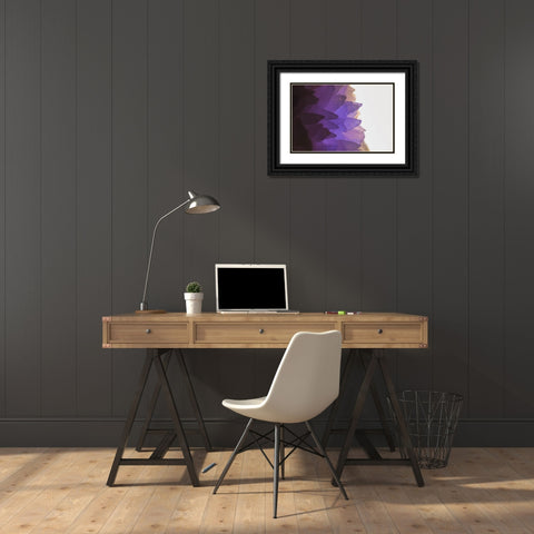 Rose Quartz Black Ornate Wood Framed Art Print with Double Matting by Muench, Zandria