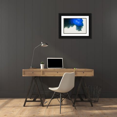 Quartz crystals Black Ornate Wood Framed Art Print with Double Matting by Muench, Zandria