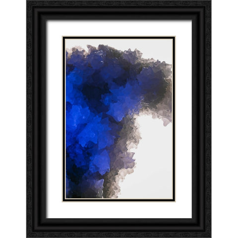 Quartz crystals Black Ornate Wood Framed Art Print with Double Matting by Muench, Zandria