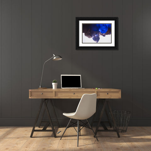 Quartz crystals Black Ornate Wood Framed Art Print with Double Matting by Muench, Zandria