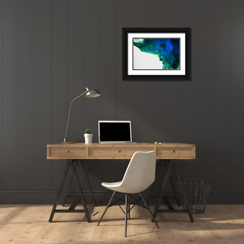 Quartz crystals Black Ornate Wood Framed Art Print with Double Matting by Muench, Zandria