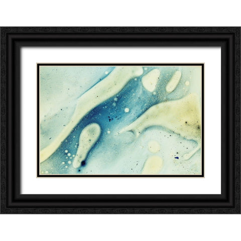 Paint-oil and water Black Ornate Wood Framed Art Print with Double Matting by Muench, Zandria