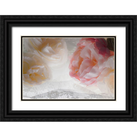 Flowers and light Black Ornate Wood Framed Art Print with Double Matting by Muench, Zandria