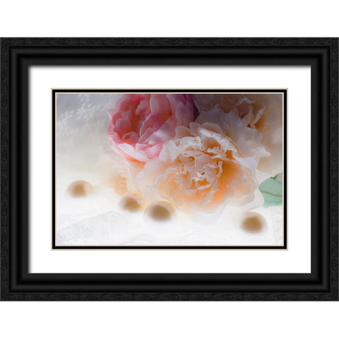 Flowers and light Black Ornate Wood Framed Art Print with Double Matting by Muench, Zandria