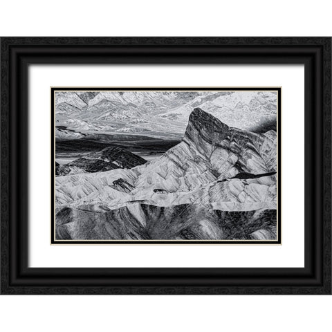USA-Death Valley-Zabriskie Point Black Ornate Wood Framed Art Print with Double Matting by Theodore, George and Marilu