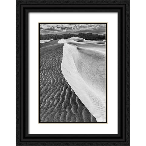 Mesquite Dunes-Death Valley National Park-California Black Ornate Wood Framed Art Print with Double Matting by Ford, John