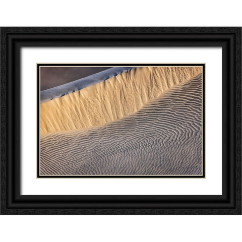 Mesquite Dunes-Death Valley National Park-California Black Ornate Wood Framed Art Print with Double Matting by Ford, John