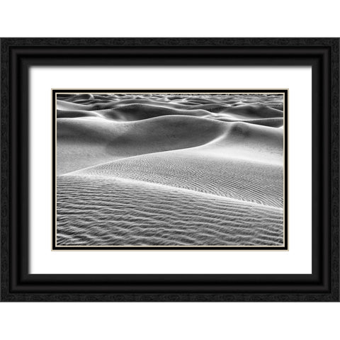 Mesquite Dunes-Death Valley National Park-California Black Ornate Wood Framed Art Print with Double Matting by Ford, John