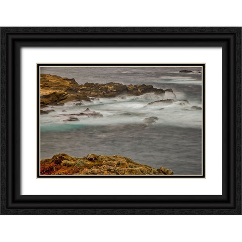 Point Lobos-Carmel-California Black Ornate Wood Framed Art Print with Double Matting by Ford, John